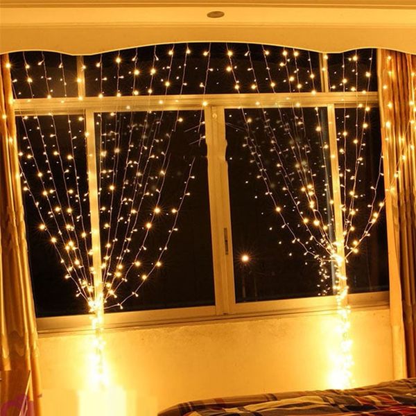 Dây đèn thả rèm ngang 8m 40 sợi siêu sáng