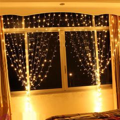 Dây đèn thả rèm ngang 8m 40 sợi siêu sáng