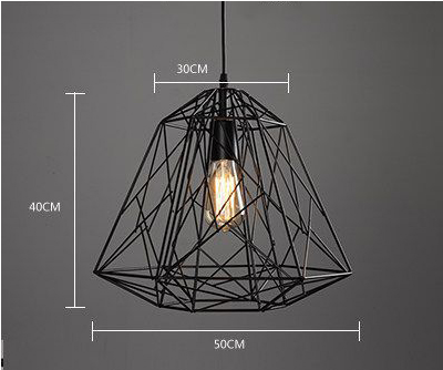 Đèn Thả Khung Sắt Retro