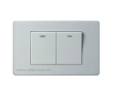 BỘ CÔNG TẮC ĐÔI 1 CHIỀU UTEN V3.0