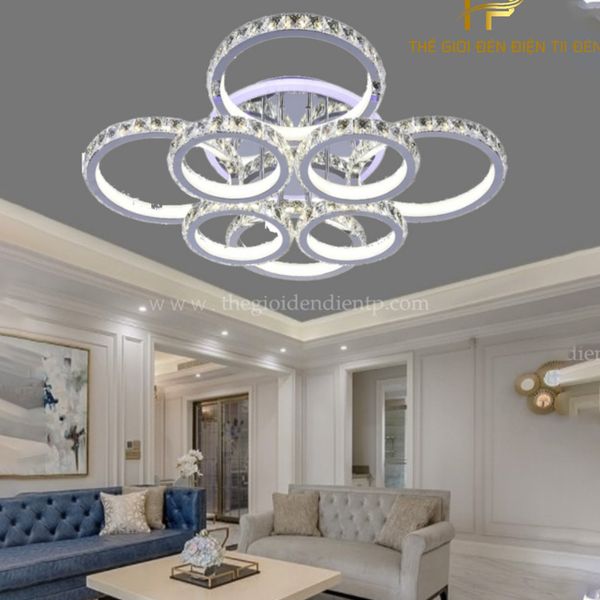 Đèn trang trí ốp trần pha lê cao cấp AI16