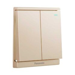 Panasonic Moderva - Bộ 2 Công Tắc E, Đảo chiều, Bắt Vít Màu Vàng Ánh Kim | WMF596MYZ-VN