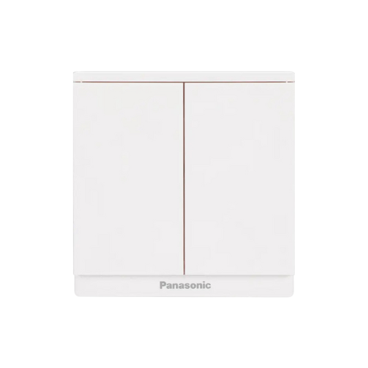 Panasonic Moderva - Bộ 2 Công Tắc B, 1 Chiều, Bắt Vít Màu Trắng | WMF503-VN