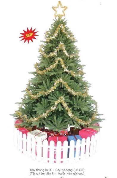 CÂY THÔNG PE XANH GIỐNG THẬT 98%