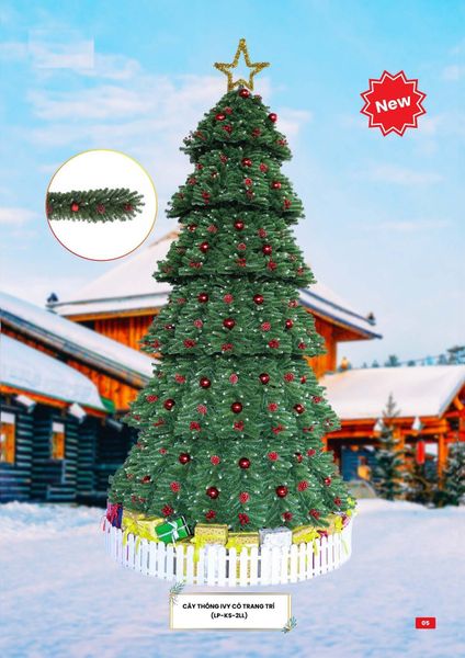 CÂY THÔNG IVY CÓ TRANG TRÍ