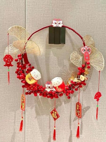 VÒNG HOA TRANG TRÍ TẾT