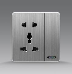 Bộ công tắc đơn 1 chiều kết hợp ổ cắm 5 chấu uten S300