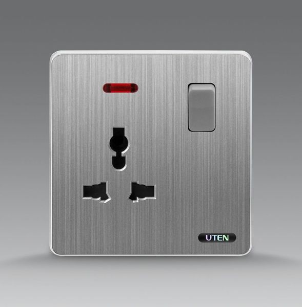 Bộ ổ cắm 3 chấu và công tắc UTEN S300