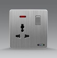 Bộ ổ cắm 3 chấu và công tắc UTEN S300