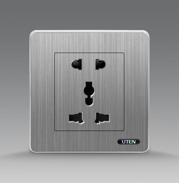 Bộ ổ cắm 2 chấu và 3 chấu UTEN S300