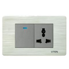 Bộ Công Tắc & Ổ Cắm 3 Chấu Cỡ M / Uten Series V7.0