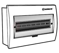 Tủ điện mặt nhựa bóng, đế nhựa chứa 8 - 12 module