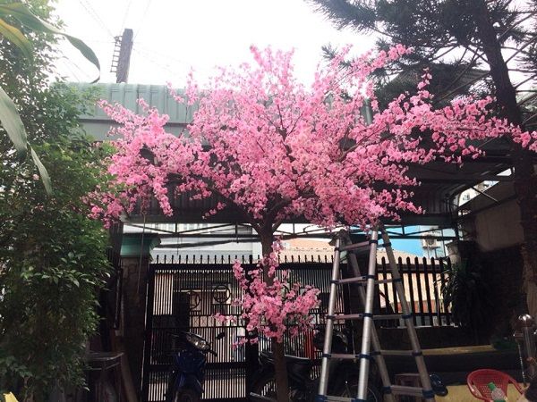 CÂY HOA ĐÀO GIẢ ĐỦ SIZE