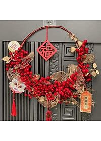 VÒNG HOA TRANG TRÍ TẾT