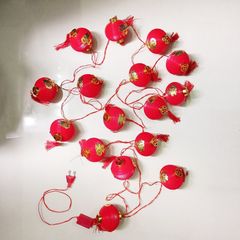 Đèn Lồng Đỏ Chữ Phúc Có Đèn Trang Trí Tết Mẫu Tròn