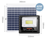 Đèn Pha 50W Năng Lượng Mặt Trời