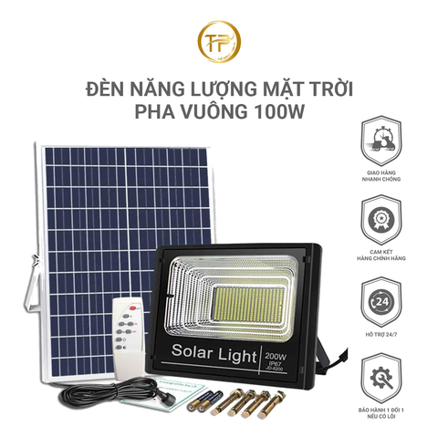ĐÈN PHA VUÔNG NHÔM NLMT 100W