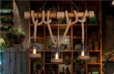 Đèn Thả Dây Thừng Cổ Điển