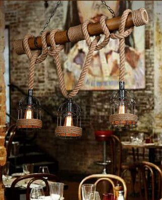 Đèn Thả Dây Thừng Cổ Điển