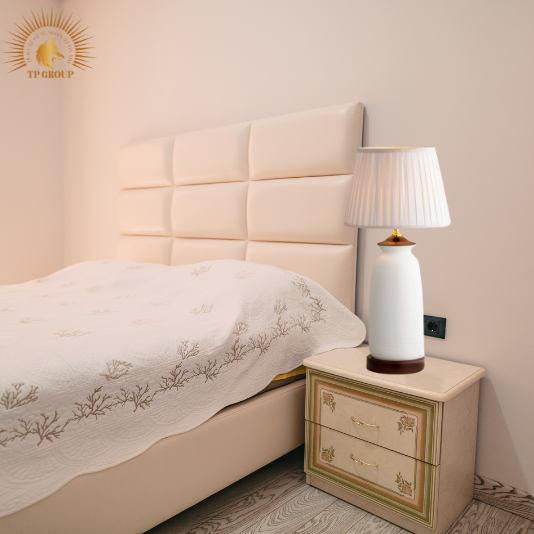 ĐÈN BÀN TRANG TRÍ, ĐÈN NGỦ GỐM SỨ VIỆT NAM TS01 VRG-DBQ1