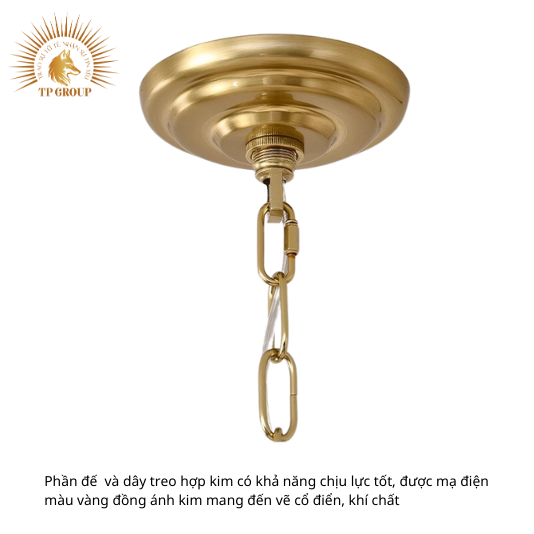 ĐÈN CHÙM VẢI PHÒNG KHÁCH PHONG CÁCH NANYANG WABI SABI  TP-DB572