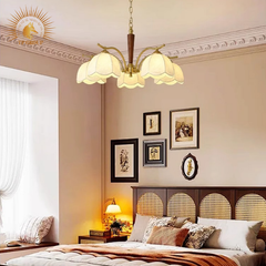 ĐÈN CHÙM VẢI PHÒNG KHÁCH PHONG CÁCH NANYANG WABI SABI  TP-DB572