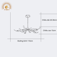 ĐÈN CHÙM NGHỆ THUẬT STYLE BẮC ÂU  TP-DB571 (đặt hàng từ 10- 15 ngày)