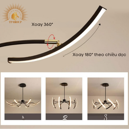 ĐÈN CHÙM NGHỆ THUẬT STYLE BẮC ÂU  TP-DB571 (đặt hàng từ 10- 15 ngày)