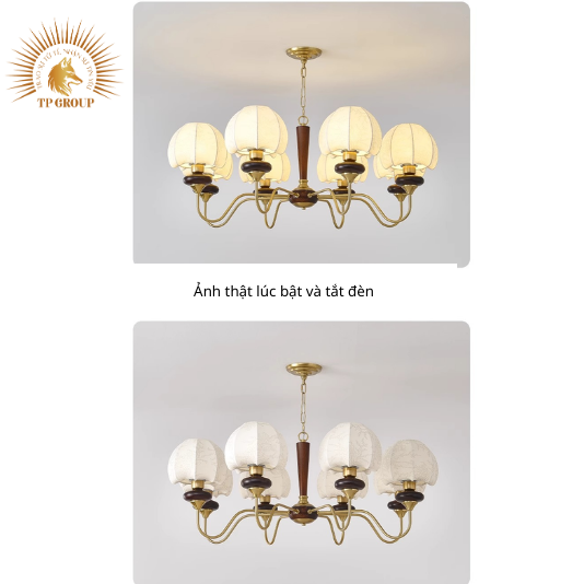 ĐÈN CHÙM PHÒNG KHÁCH RETRO STYLE USA TP-DB570 (đặt hàng từ 10- 15 ngày)