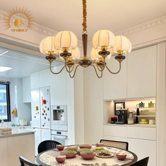 ĐÈN CHÙM PHÒNG KHÁCH RETRO STYLE USA TP-DB570 (đặt hàng từ 10- 15 ngày)