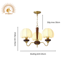 ĐÈN CHÙM PHÒNG KHÁCH RETRO STYLE USA TP-DB570 (đặt hàng từ 10- 15 ngày)