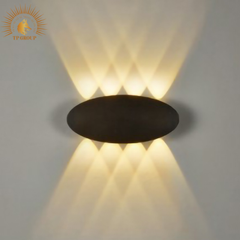 ĐÈN HẮT TƯỜNG NGOÀI TRỜI HÌNH THOI – 8 TIA VIRGO L411 VRG-VNT637