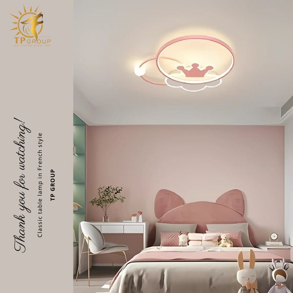 Đèn Ốp Trần Phòng Ngủ Em Bé Hiện Đại Hoạ Tiết Dễ Thương TP-DT518 (đặt hàng từ 10- 15 ngày)