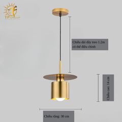 ĐÈN THẢ CHAU HIỆN ĐẠI TỐI GIẢN AL-P048M (đặt hàng từ 10- 15 ngày)