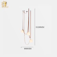 ĐÈN THẢ NGHỆ THUẬT SÁNG TẠO, TỐI GIẢN PHONG CÁCH ITALI 8071-D3 (đặt hàng từ 10- 15 ngày)