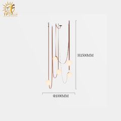 ĐÈN THẢ NGHỆ THUẬT SÁNG TẠO, TỐI GIẢN PHONG CÁCH ITALI 8071-D3 (đặt hàng từ 10- 15 ngày)