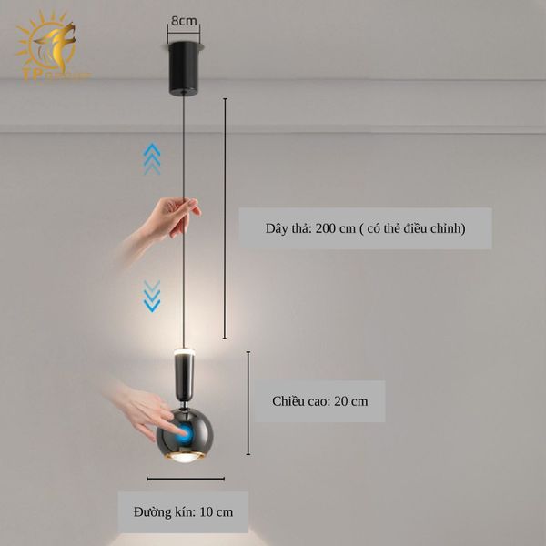 ĐÈN THẢ PHONG CÁCH HIỆN ĐẠI ĐA DI NĂNG NHƯNG TỐI GIẢN TP-DT509 (đặt hàng từ 10- 15 ngày)