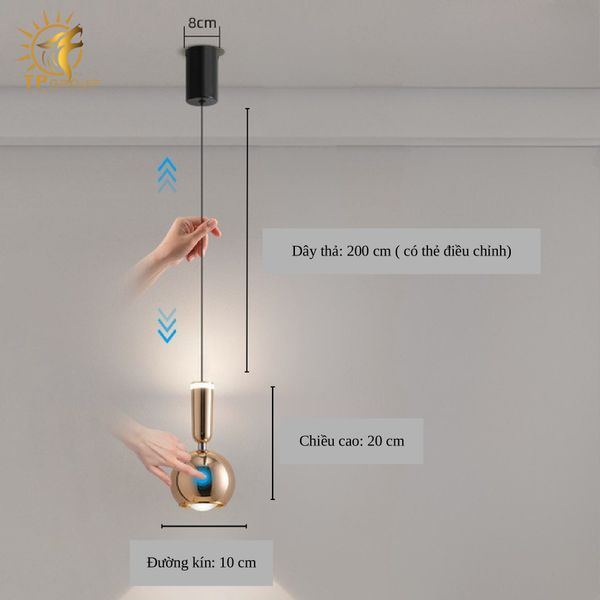 ĐÈN THẢ PHONG CÁCH HIỆN ĐẠI ĐA DI NĂNG NHƯNG TỐI GIẢN TP-DT509 (đặt hàng từ 10- 15 ngày)