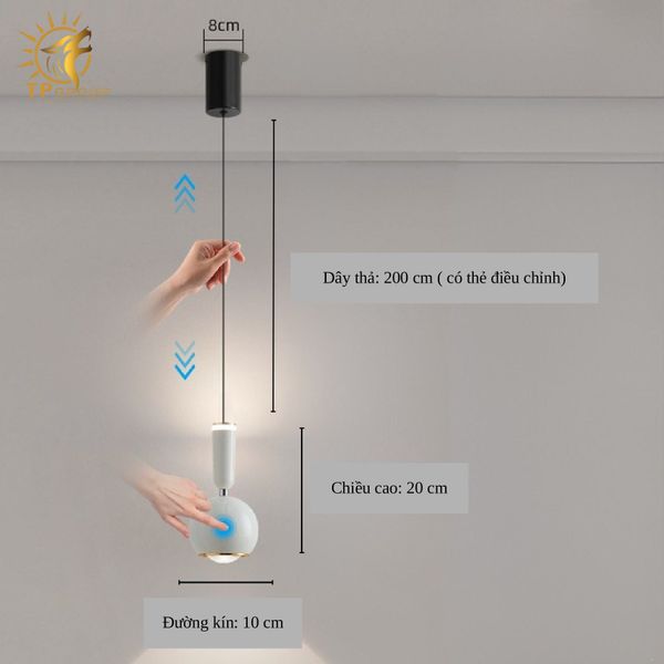 ĐÈN THẢ PHONG CÁCH HIỆN ĐẠI ĐA DI NĂNG NHƯNG TỐI GIẢN TP-DT509 (đặt hàng từ 10- 15 ngày)