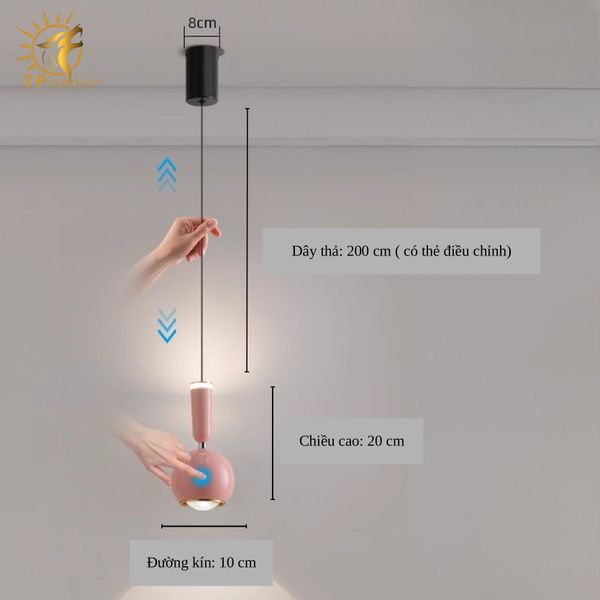 ĐÈN THẢ PHONG CÁCH HIỆN ĐẠI ĐA DI NĂNG NHƯNG TỐI GIẢN TP-DT509 (đặt hàng từ 10- 15 ngày)