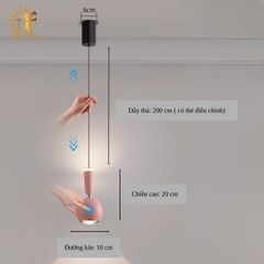 ĐÈN THẢ PHONG CÁCH HIỆN ĐẠI ĐA DI NĂNG NHƯNG TỐI GIẢN TP-DT509 (đặt hàng từ 10- 15 ngày)