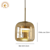 ĐÈN THẢ THỦY TINH TRANG TRÍ CAO CẤP P286/22 VRG-THCN286