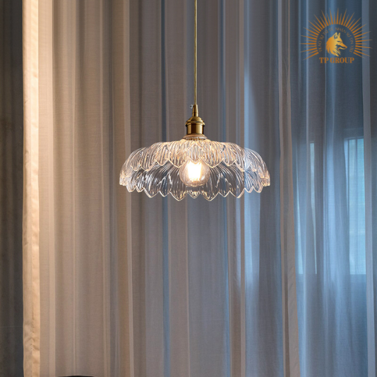 ĐÈN THẢ TRANG TRÍ THỦY TINH TRONG CÁNH HOA CÁCH ĐIỆU TT54