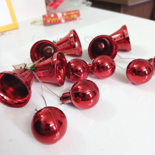 Set 3 Chuông Đôi Giáng Sinh 4cm