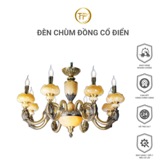 Đèn chùm đồng cổ điển