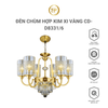 Đèn chùm hợp kim xi vàng CD-D8331/6