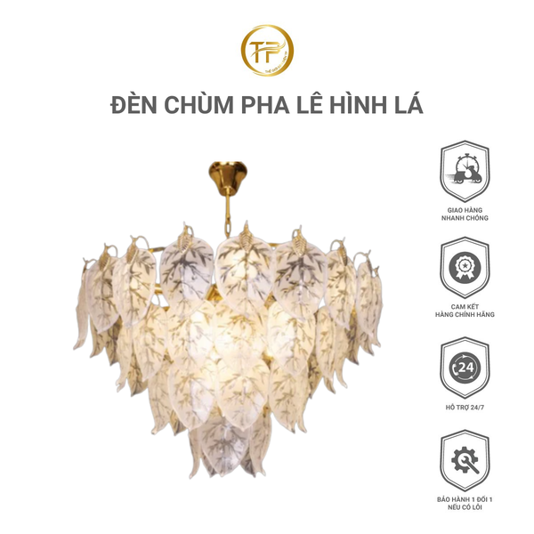 ĐÈN CHÙM PHA LÊ HÌNH LÁ TPL8021-T800