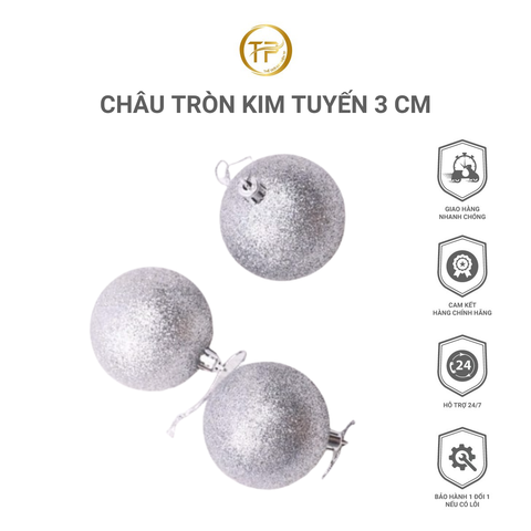 CHÂU TRÒN KIM TUYẾN 3 CM