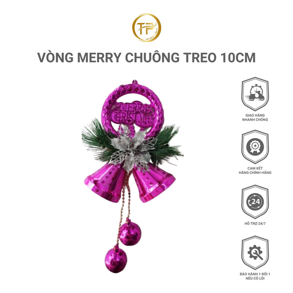 VÒNG MERRY CHUÔNG TREO 10cm