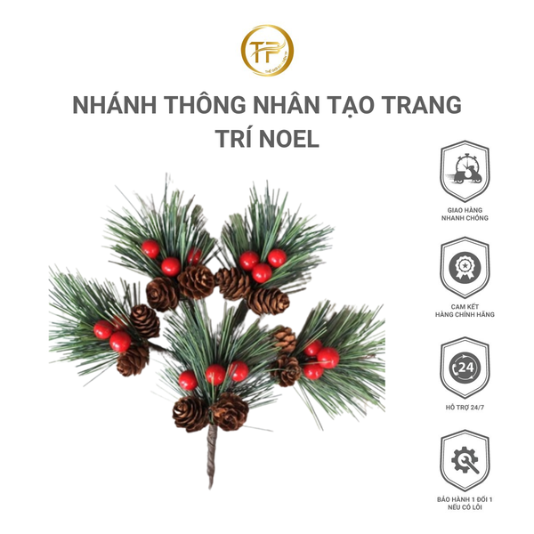 Nhánh Thông Nhân Tạo Trang Trí Noel